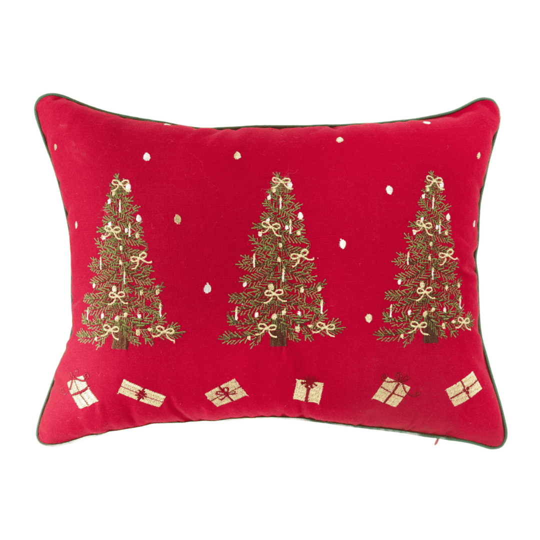 Christmas Cushion 'Little Tree' Red