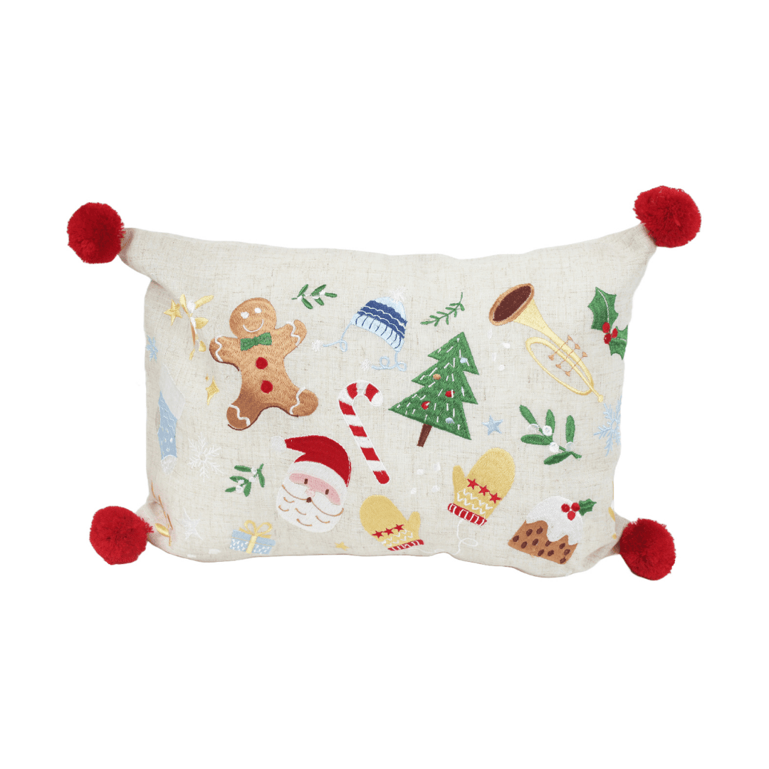 Christmas Cushion 'Santa's Grotto'