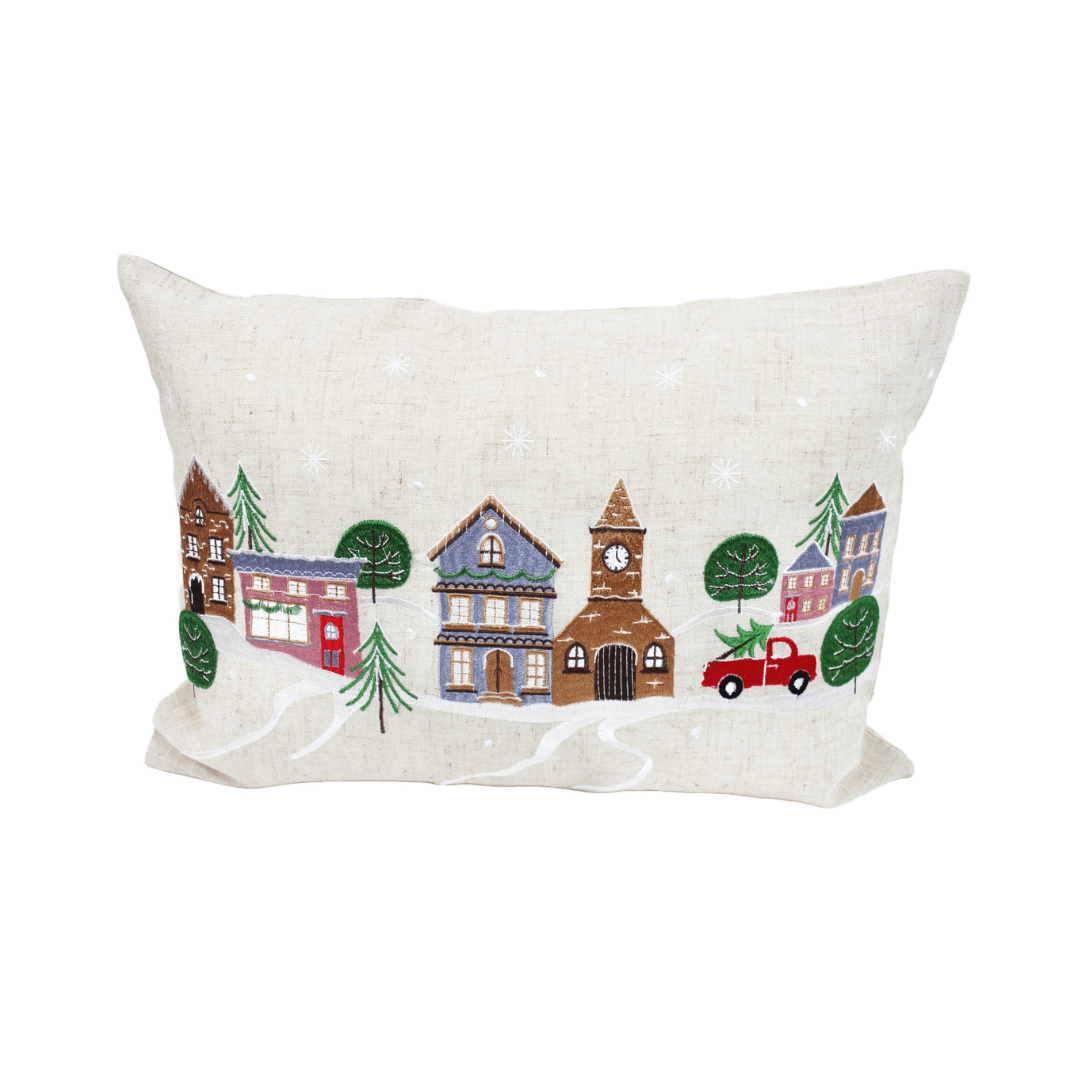 Christmas Cushion 'Winter Village'