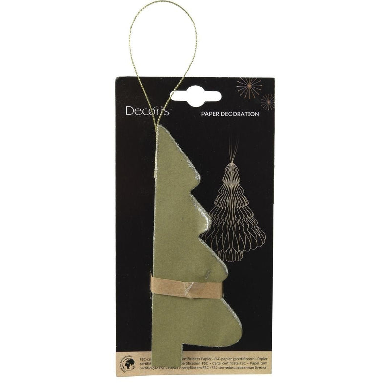 Christmas Decoration Paper Tree - Green