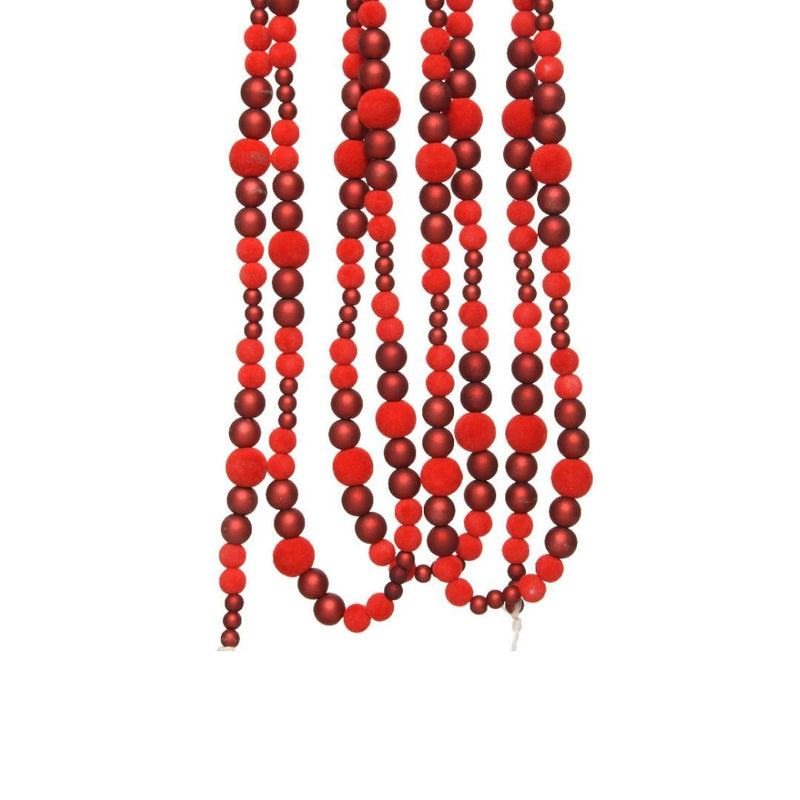 Christmas Garland Red Beads