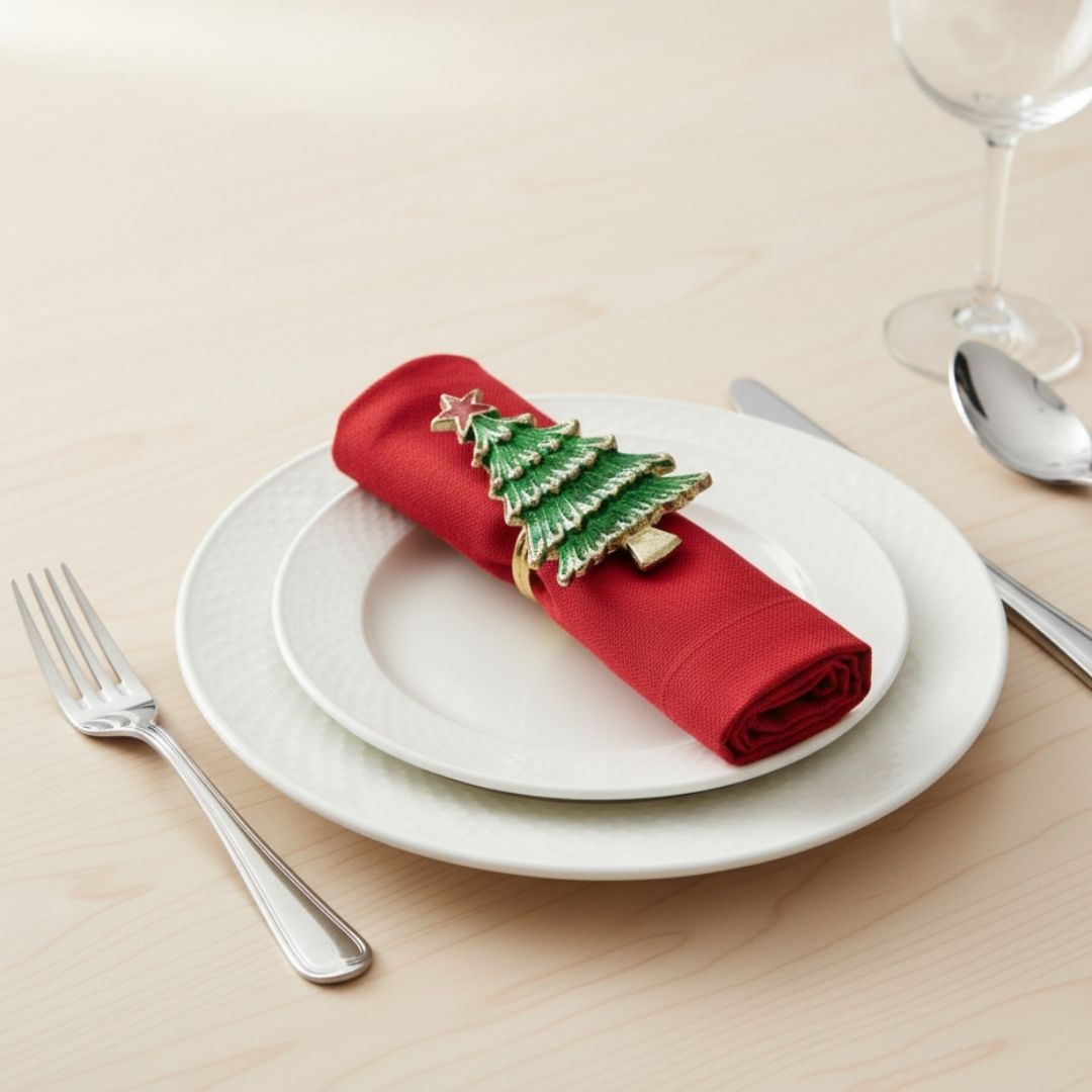 Christmas 'Gilded Pine' Napkin Ring