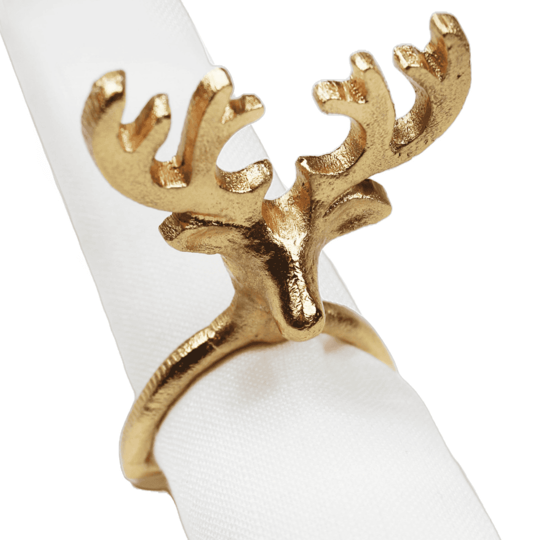 Christmas 'Hartwood' Napkin Ring - Gold