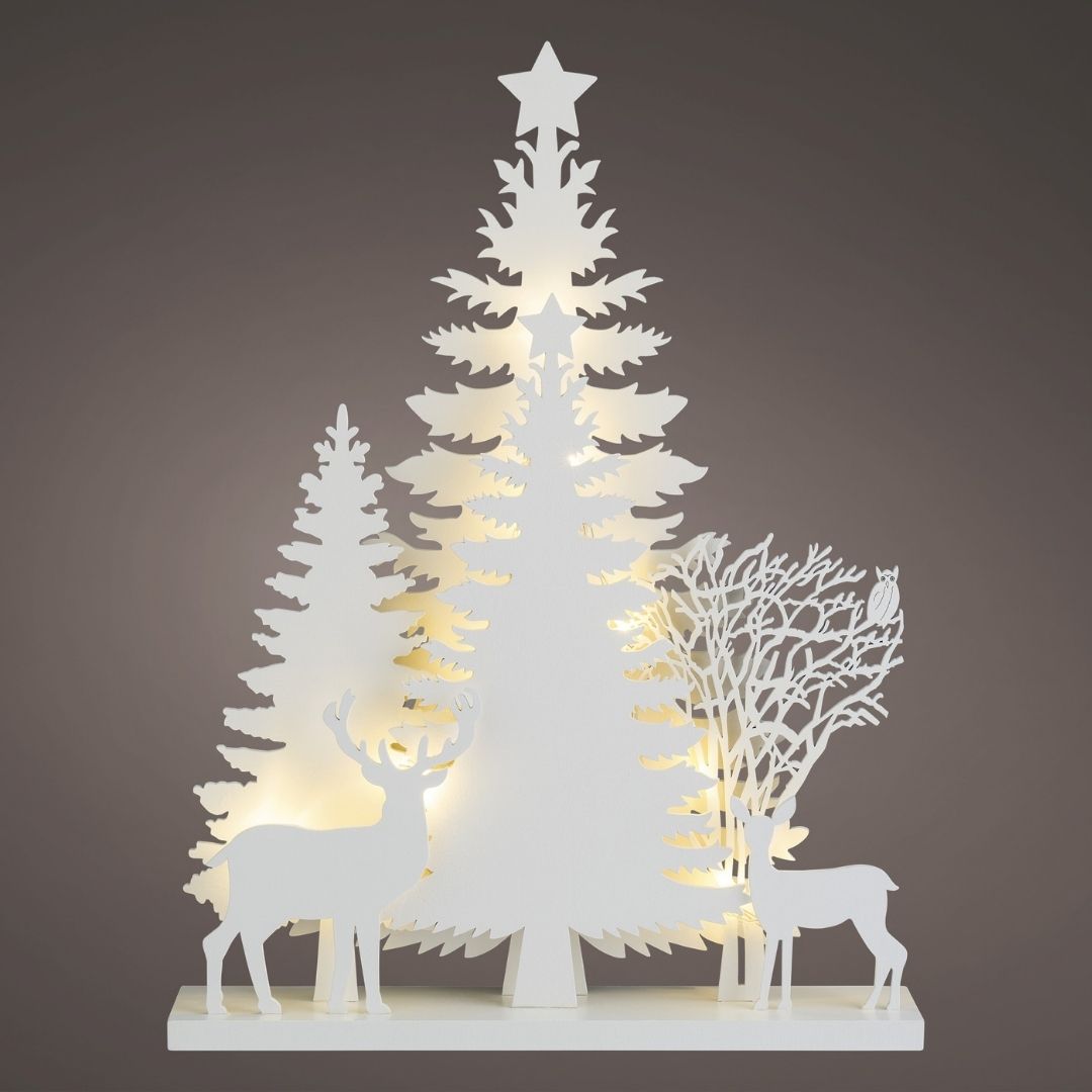 Christmas LED Winter Forest Scene