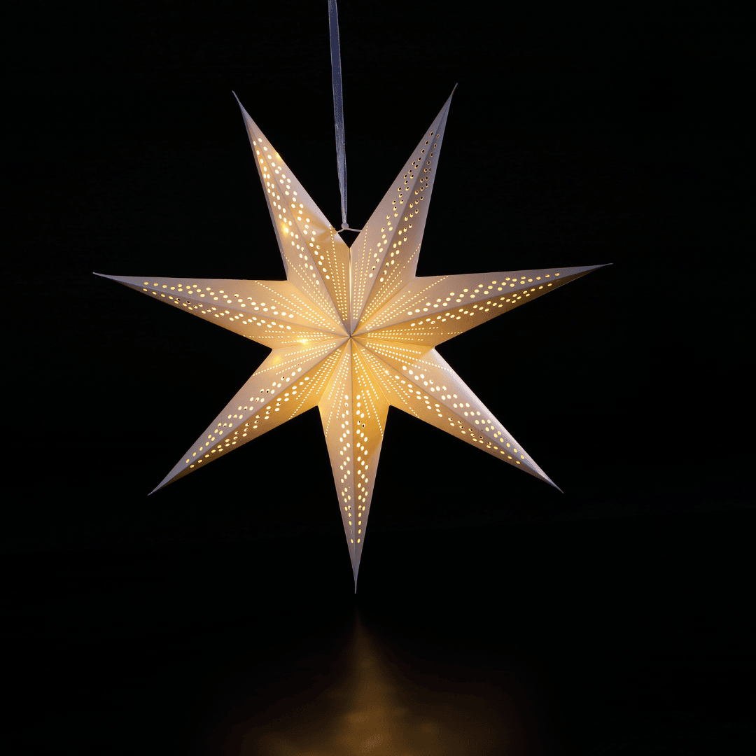 Christmas LED Paper Star - Warm White