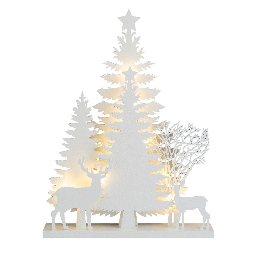 Christmas LED Winter Forest Scene