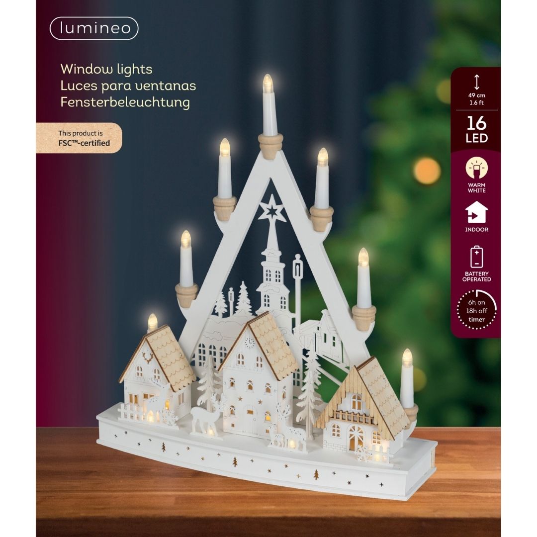 Christmas LED Winter Scene Window Light