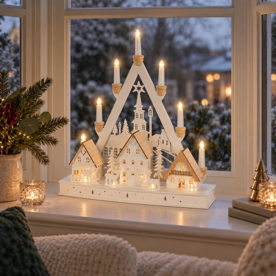 Christmas LED Winter Scene Window Light