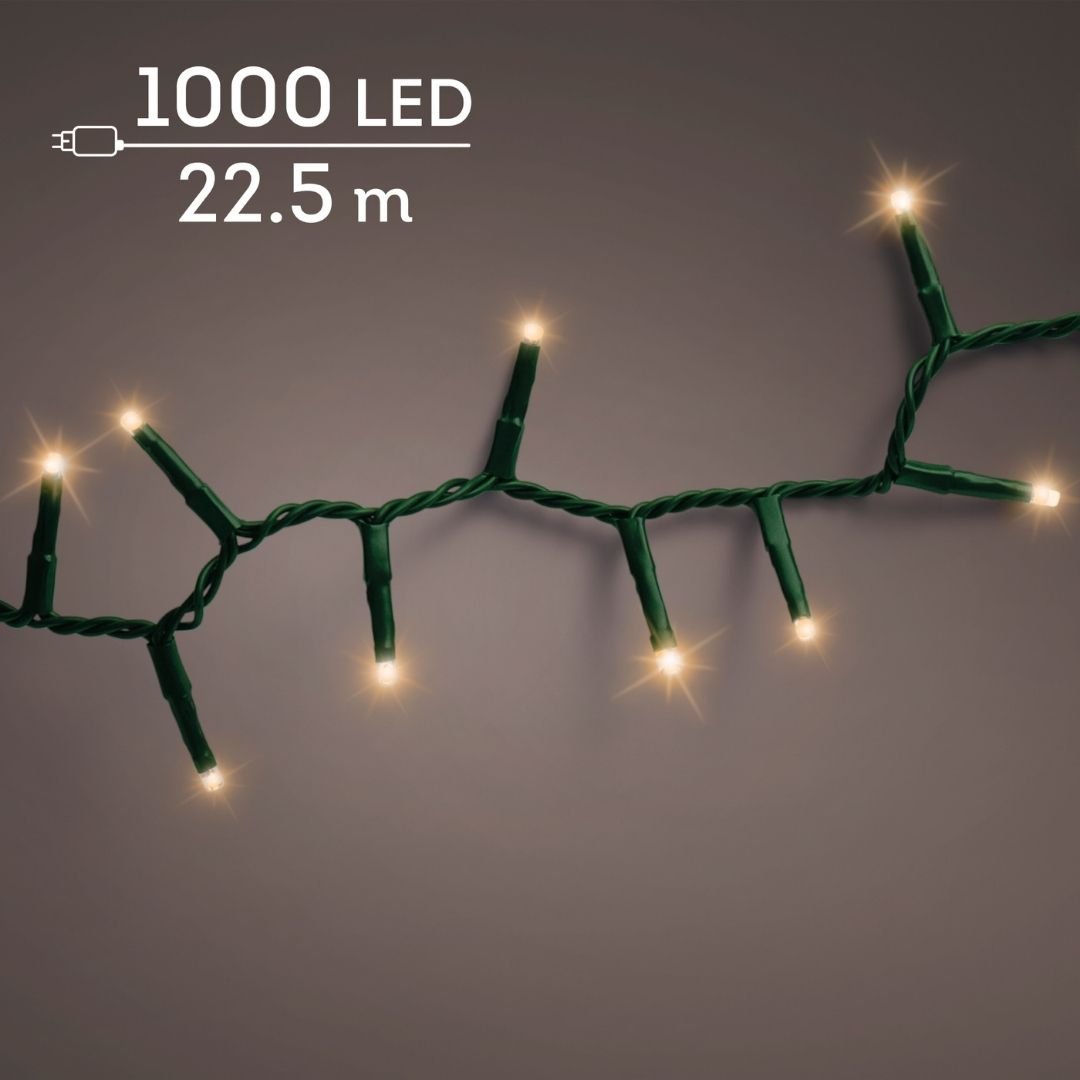 Christmas Lights 1000 LED - Compact, Classic Warm - Ideal for 6ft Tree