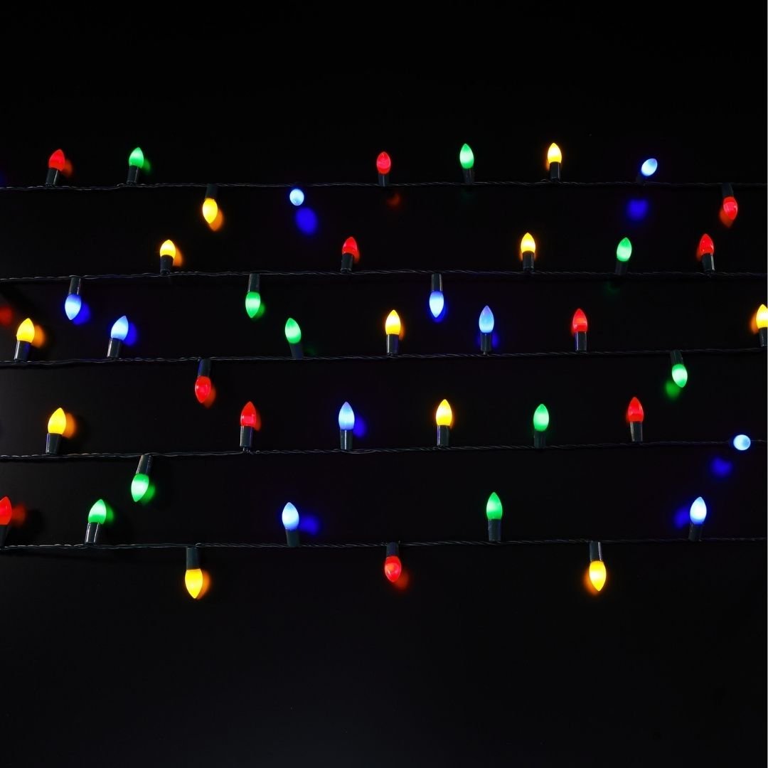 Christmas Lights Mini Cone 120 LED Multicolour