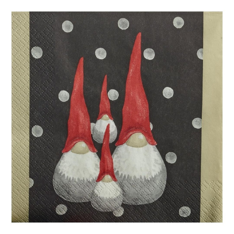 Christmas Paper Napkins Santa High Hat