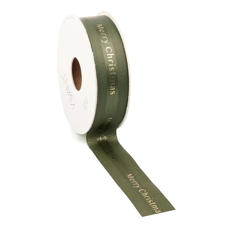 Christmas Ribbon Sagro - Sage Green