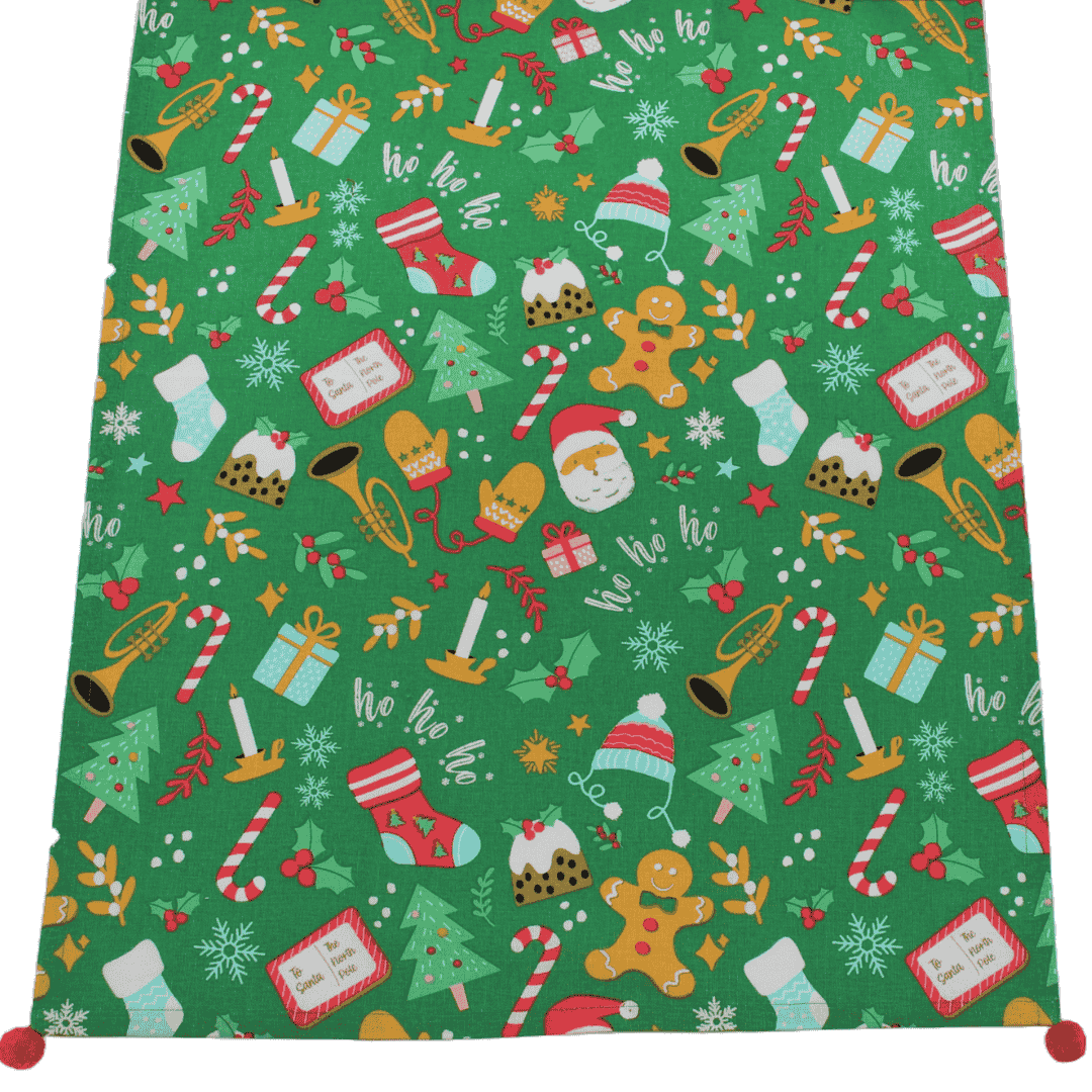 Christmas 'Santa's Grotto' Tea Towel