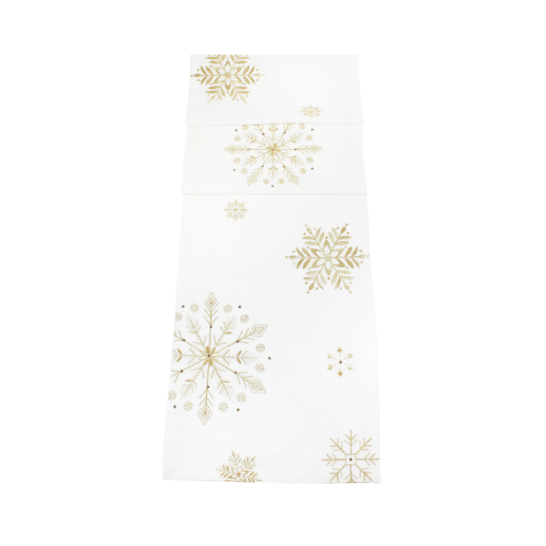 Christmas Table Runner 'Frost Fall'