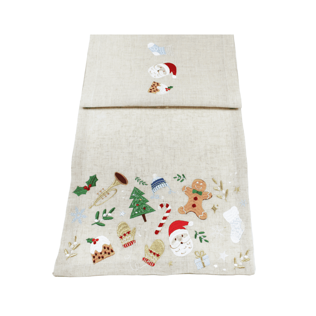 Christmas Table Runner 'Santa's Grotto'
