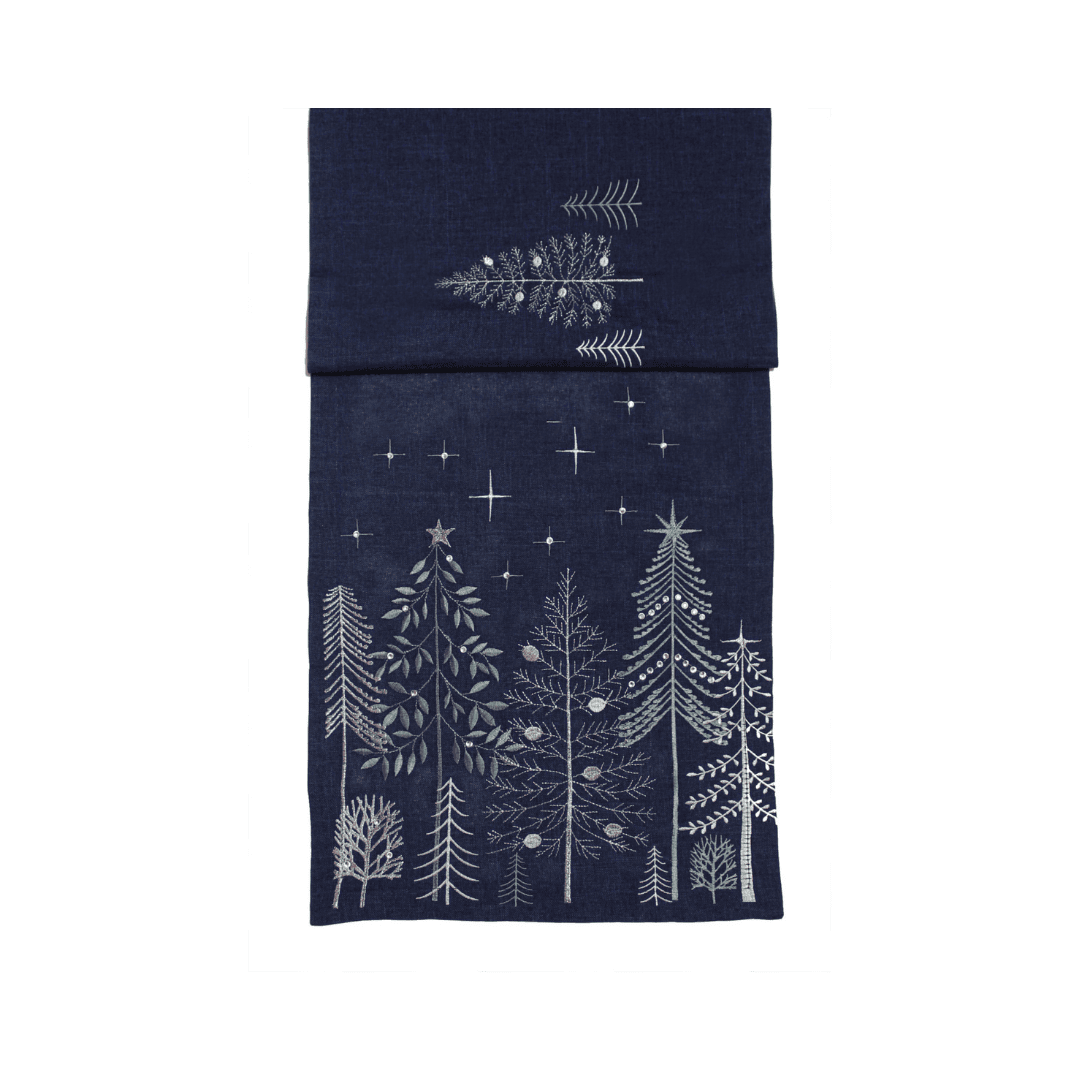 Christmas Table Runner 'Starlight Pines'