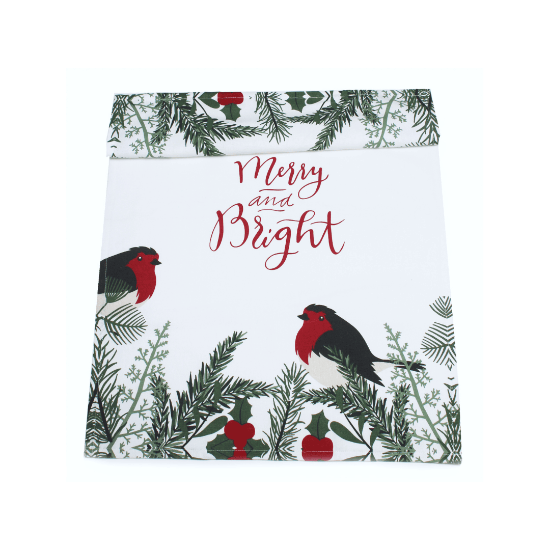 Christmas Tea Towel 'Merry & Bright'