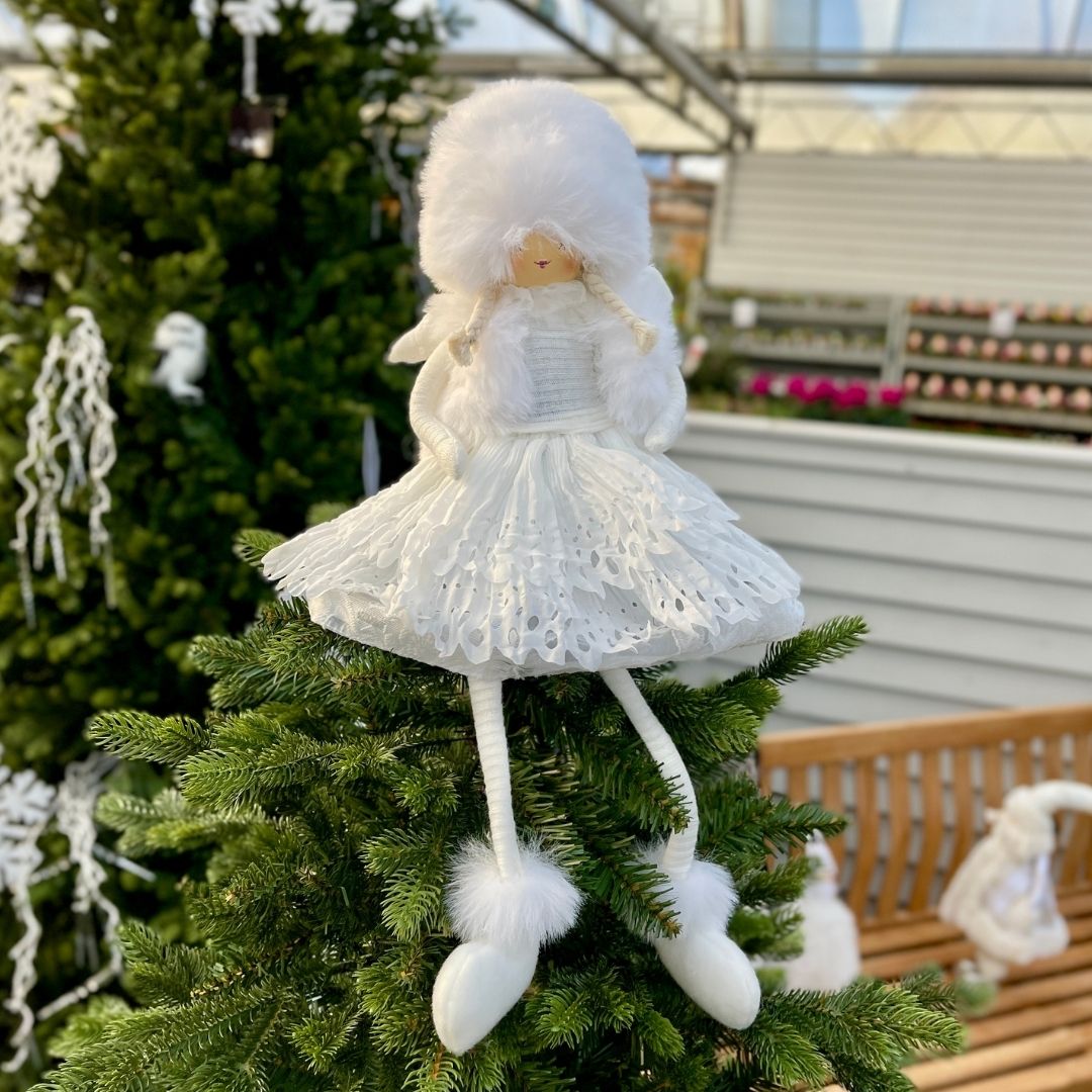 Christmas Angel Tree Topper White
