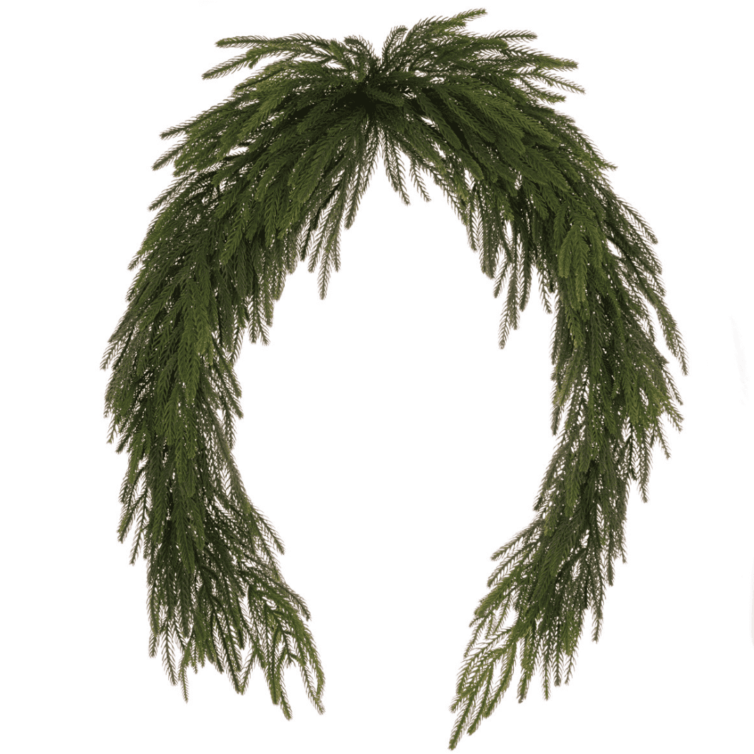 Christmas Waxed Pine Swag 180cm