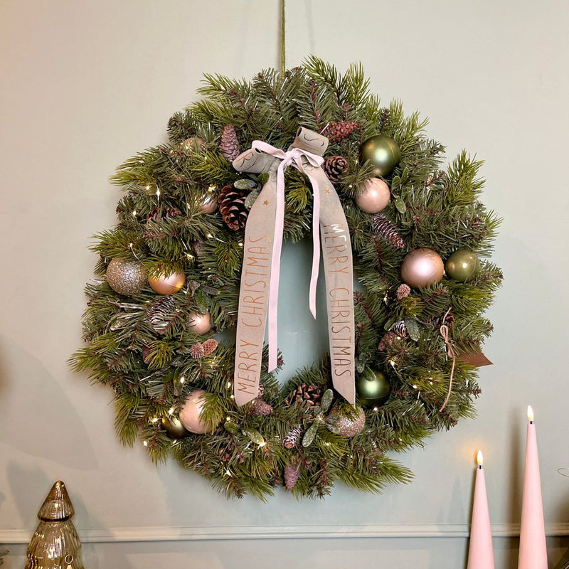 Christmas Wreath Champagne Green