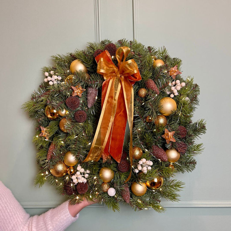 Christmas Wreath Warm Gold