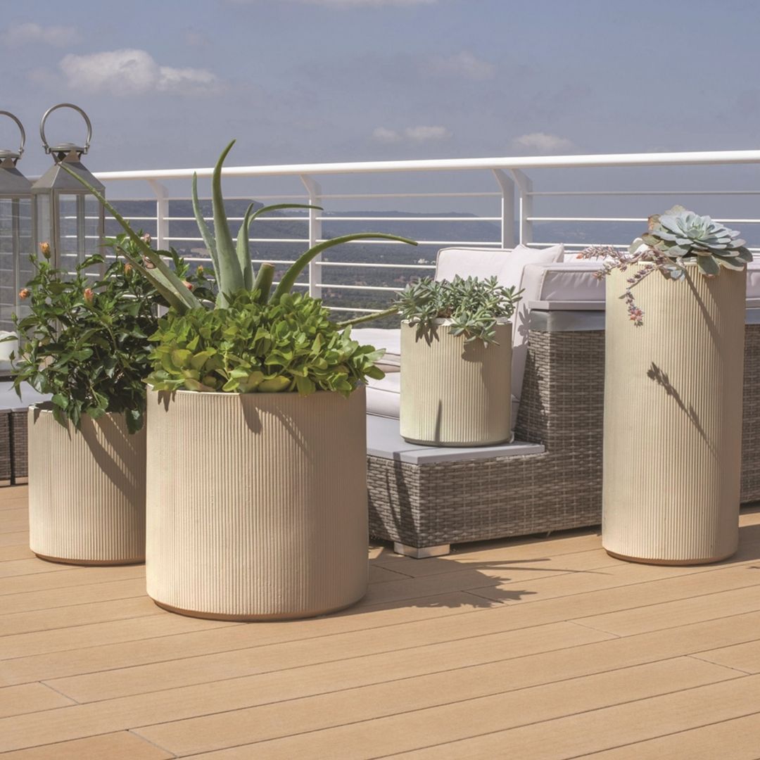 City Cylinder Pot Nomade - Cream