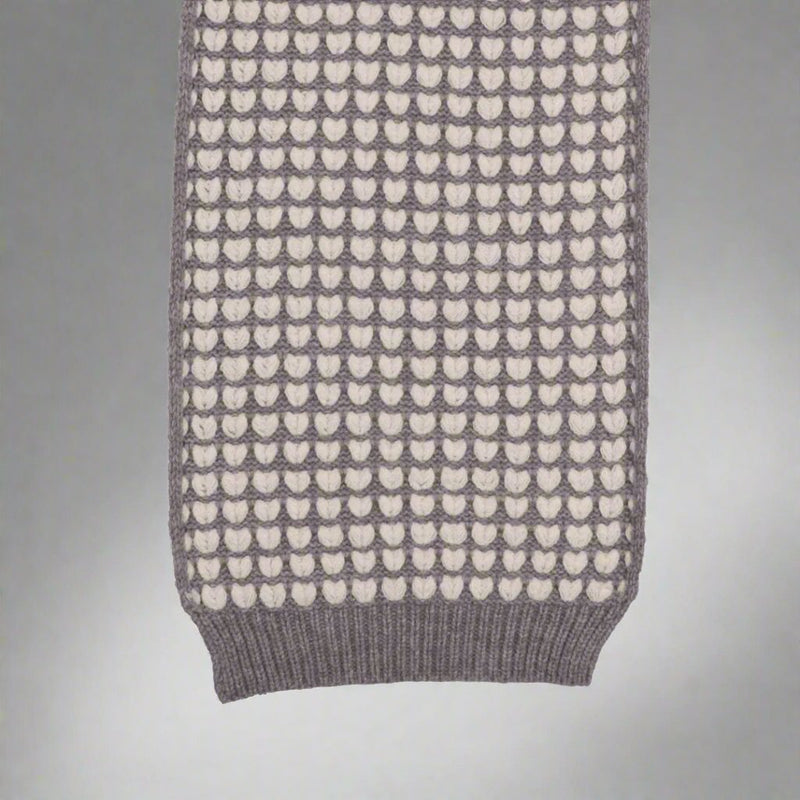 Cosy Scarf Heart - Grey