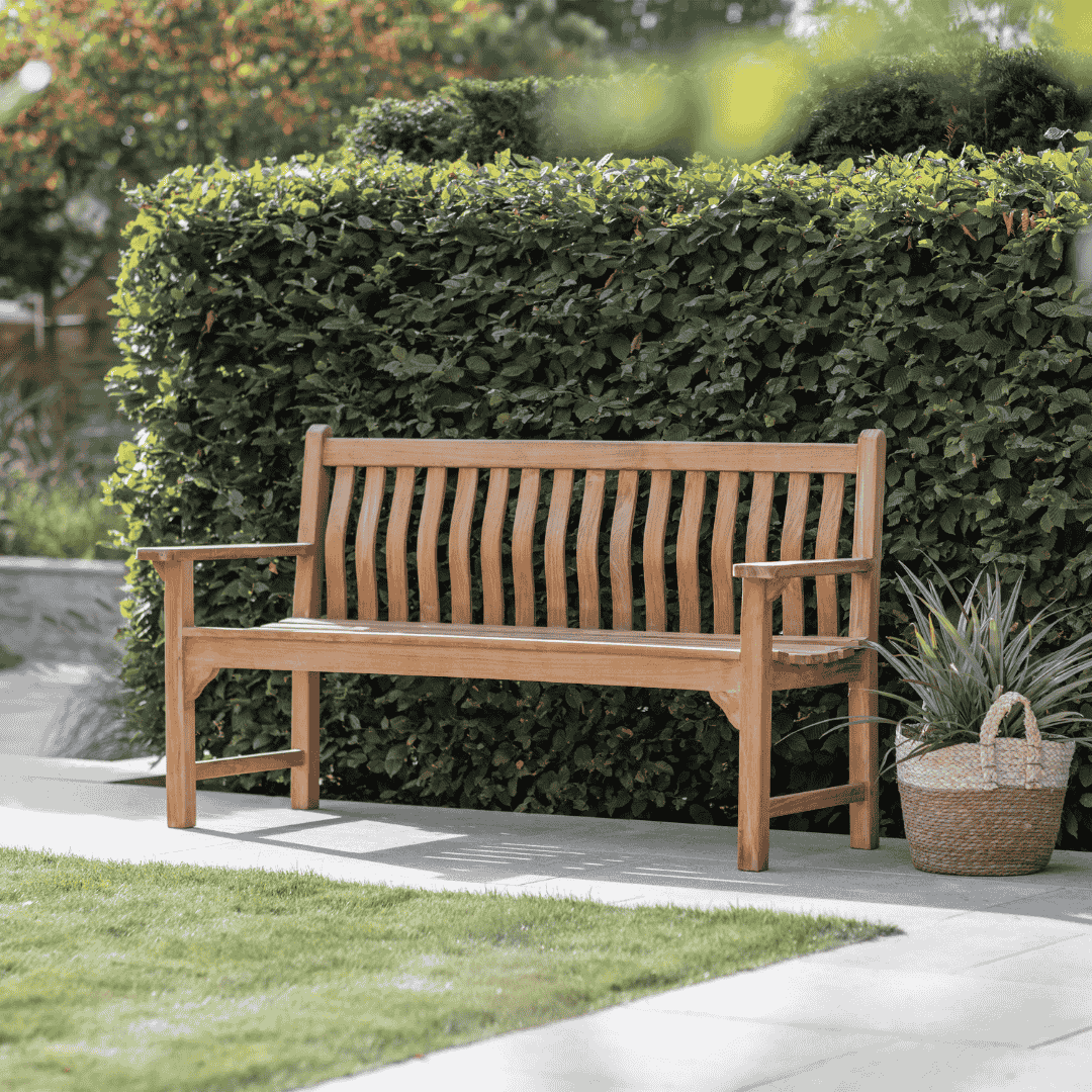 Curved Back Seat Wooden Garden Bench The Garden House