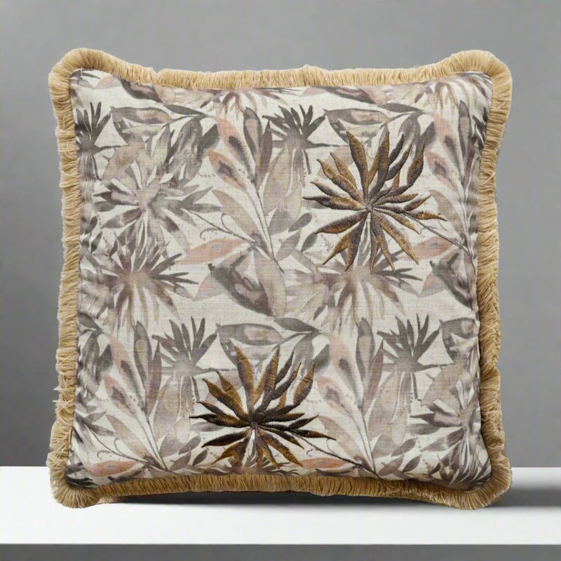 Cushion Floral Natural