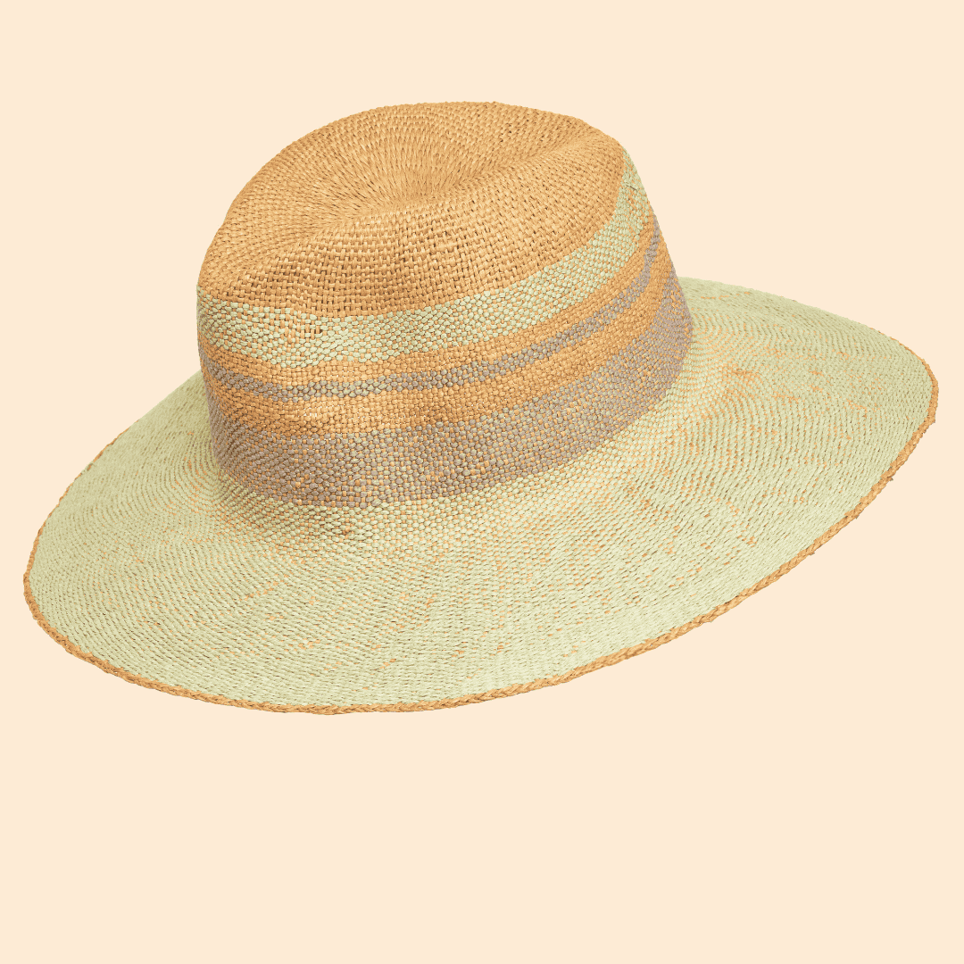 Daphne Hat Mint Stripe