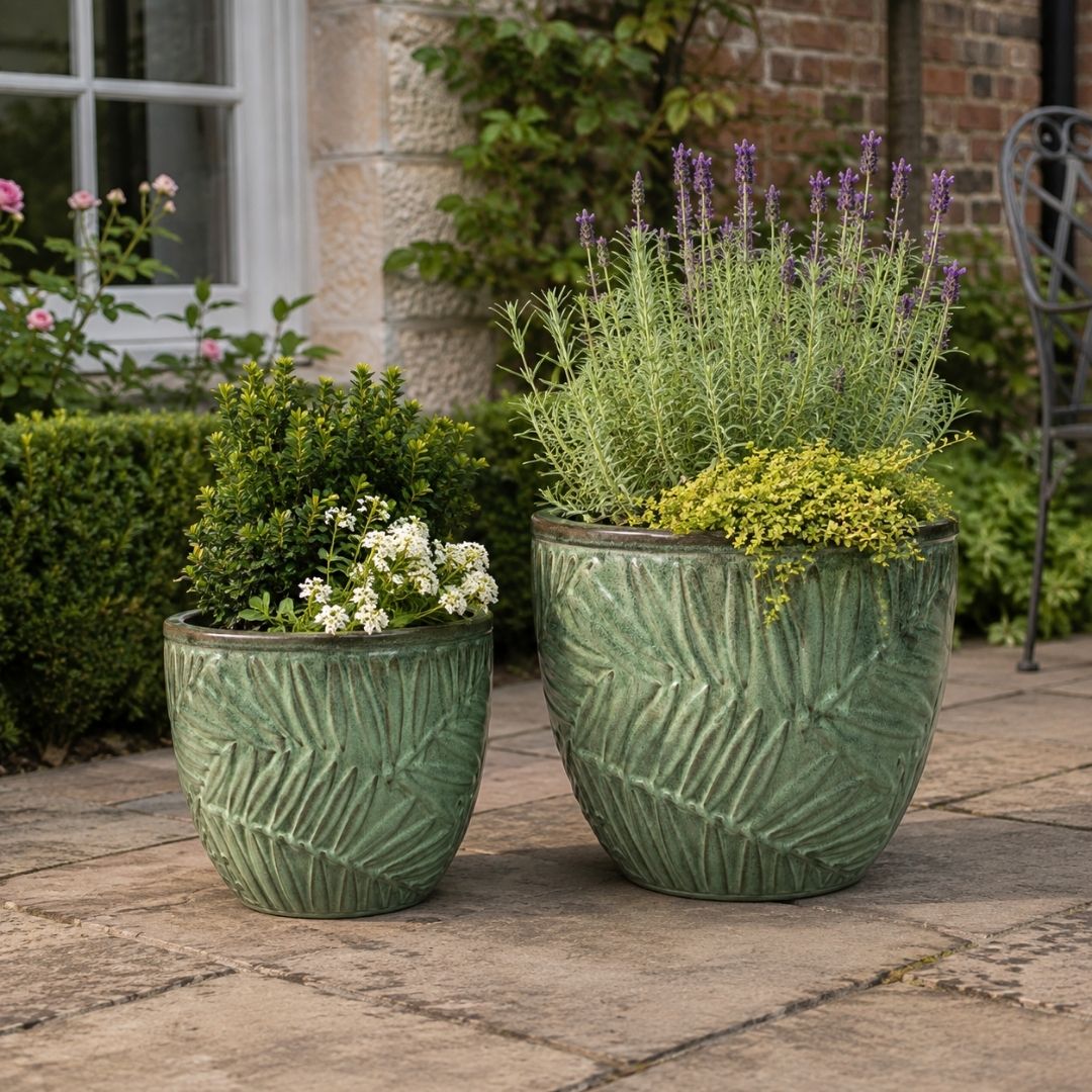 Glazed Pot Bocage - Sage