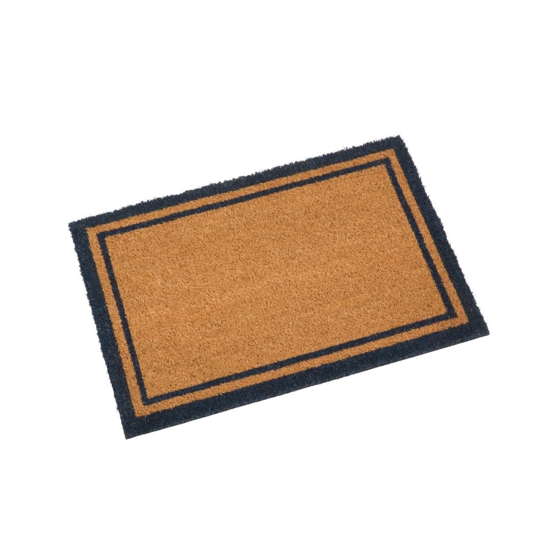 Coir Outdoor Rug Duo Border Navy 40 x 60cm