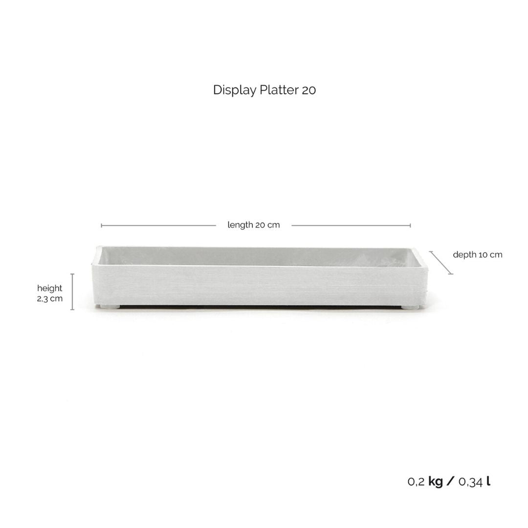 Ecopots Display Platter Pure White