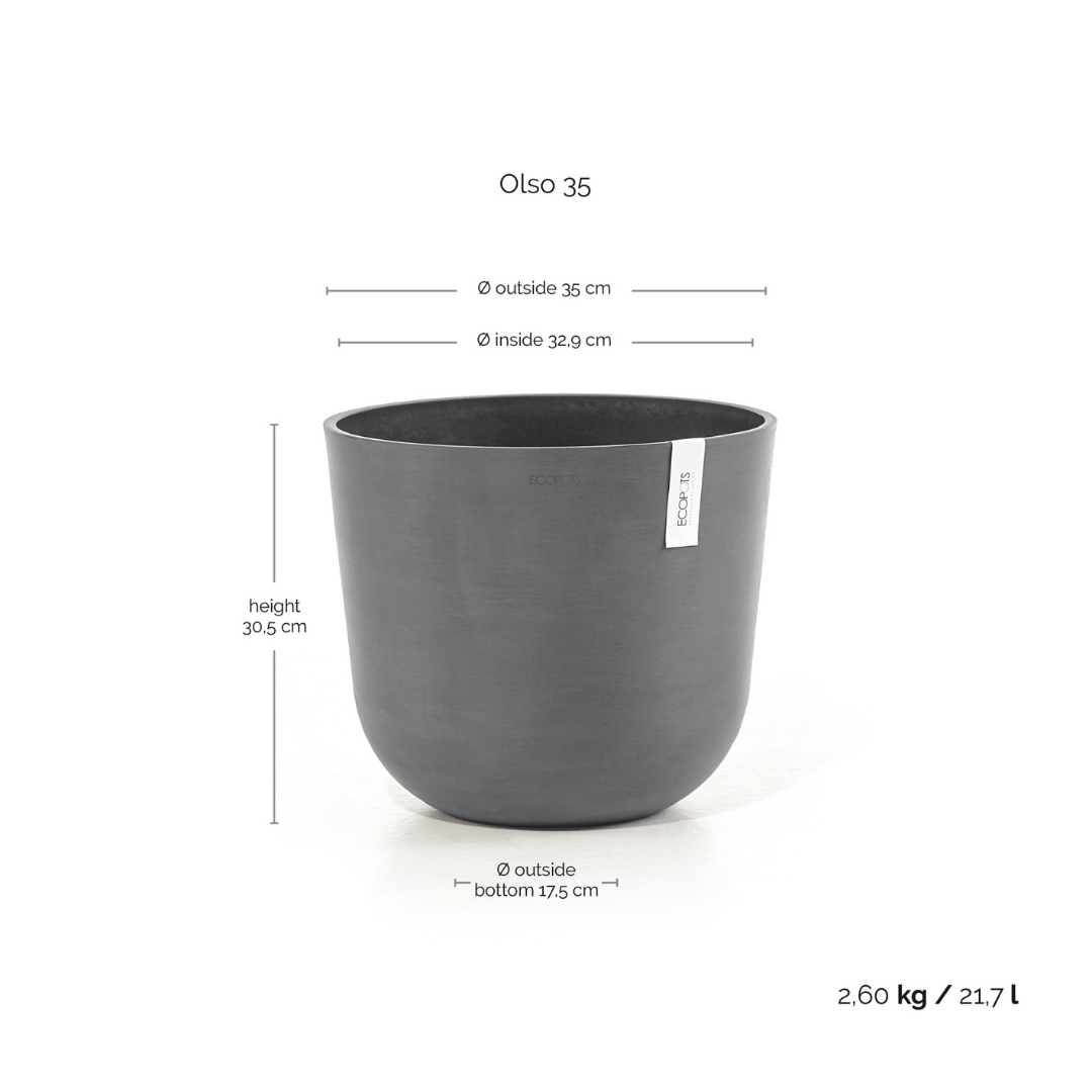 Ecopots Oslo Grey
