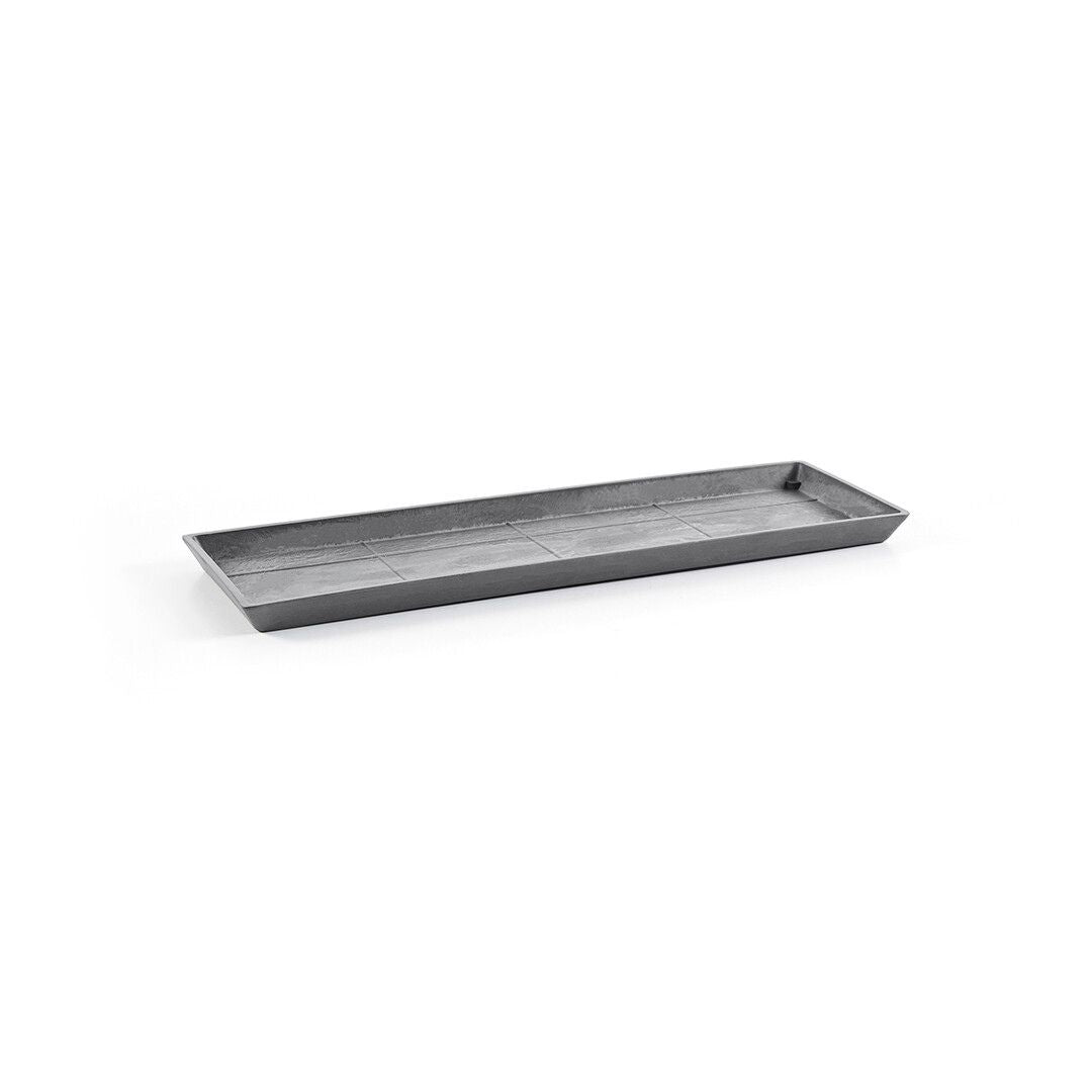 Ecopots Saucer Rectangular Grey