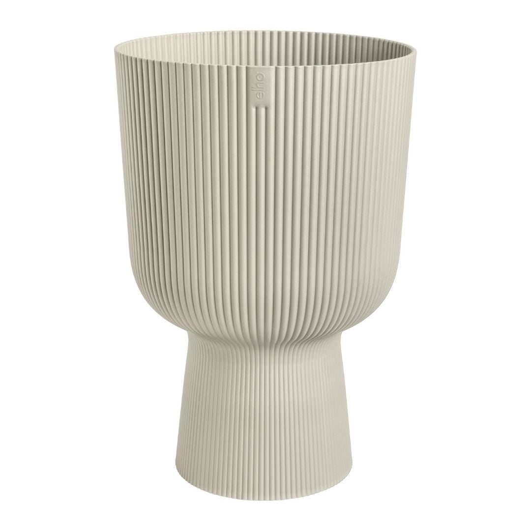 linen plant pot Elho Textured Ribbed Indoor Pot
