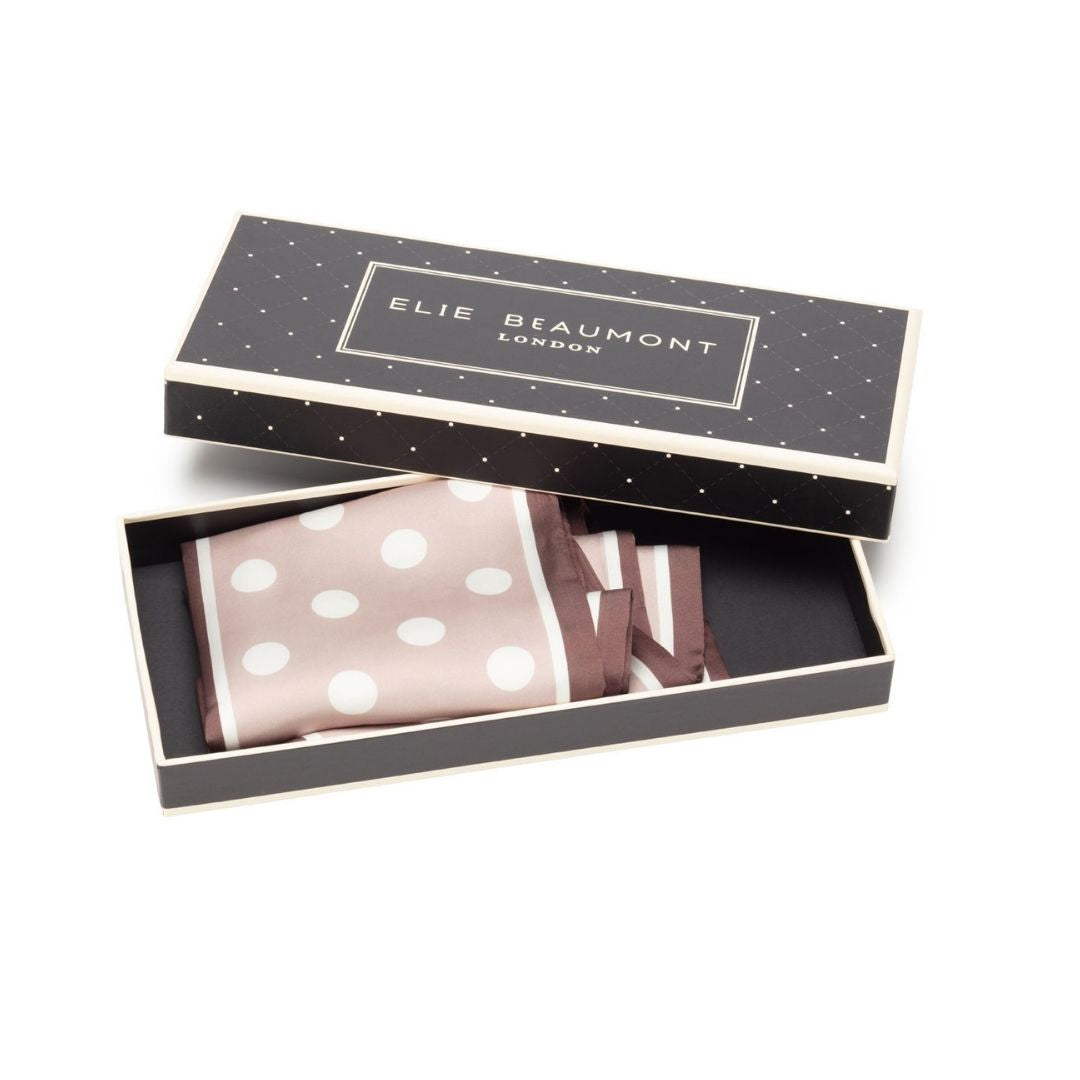 Neck Tie Cappuccino Polka Dot