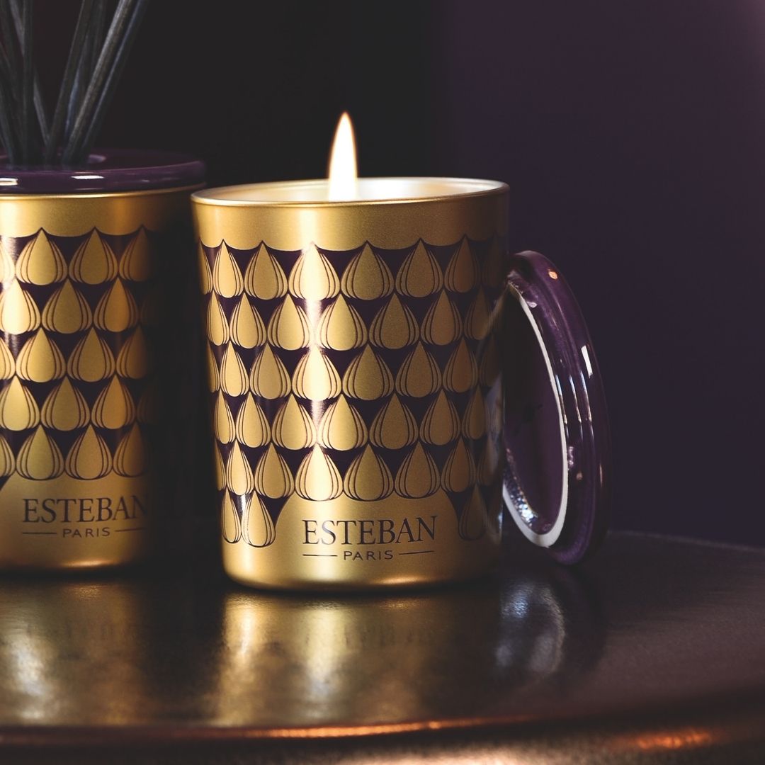 Scented & Refillable Decorative Candle - Figue Noire