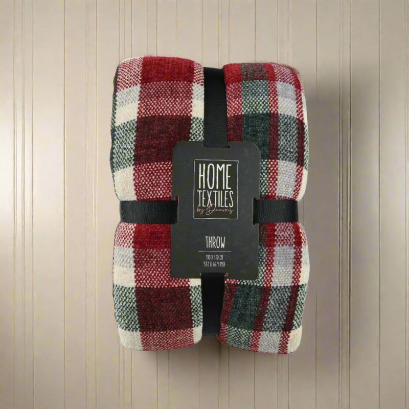 Festive Throw Red/Green Check