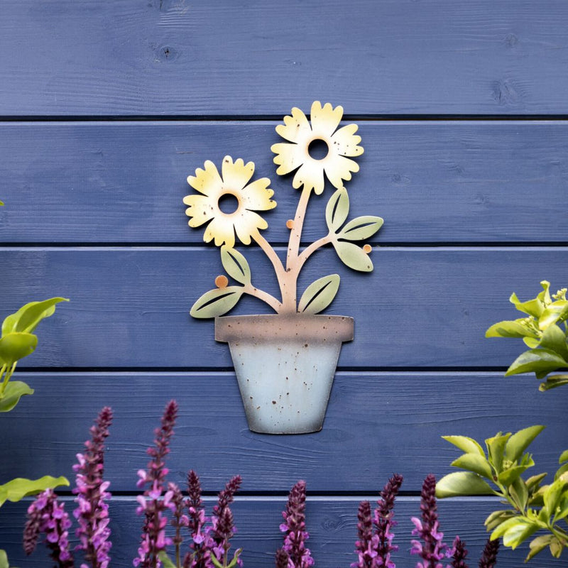 Flowerpot Wall Plaque