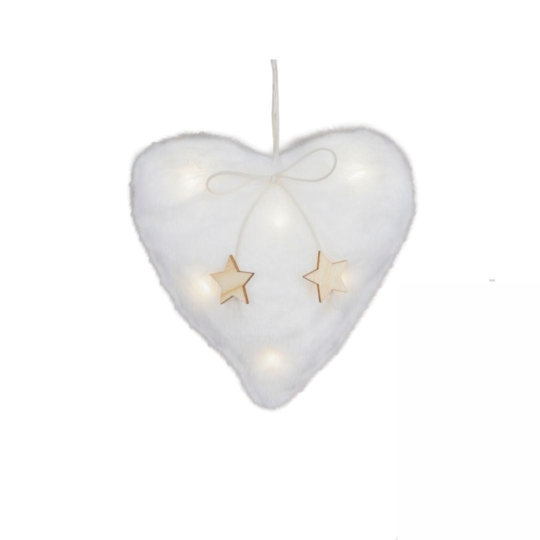 Christmas Micro Wire LED Light Fur - White