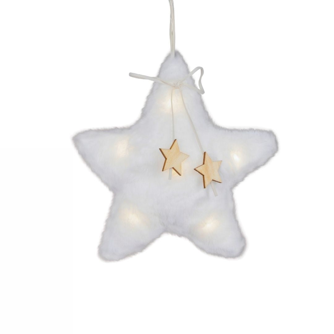 Christmas Micro Wire LED Light Fur - White