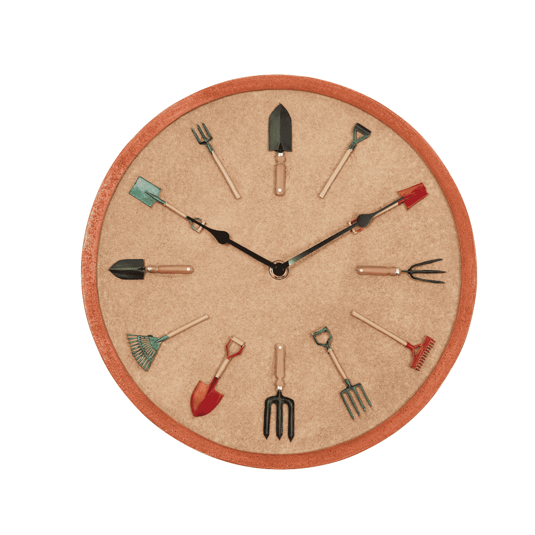 Garden Tools Wall Clock