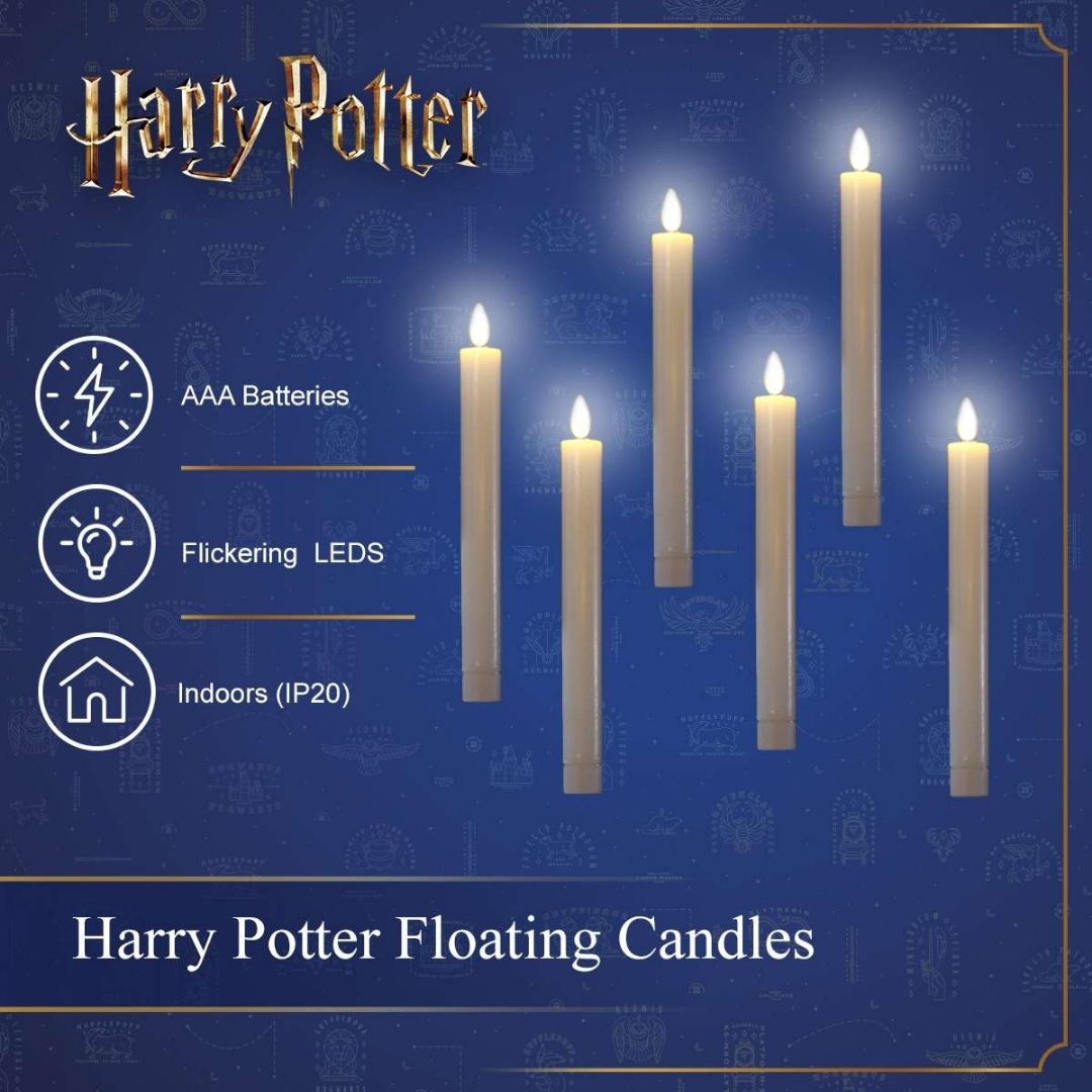 Harry Potter Floating Candles Wand Controlled - Set 6