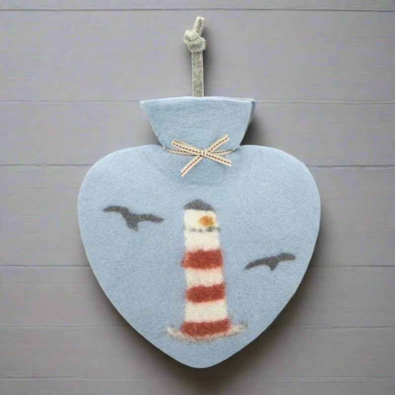 Hot Water Bottle - Lighthouse Blue