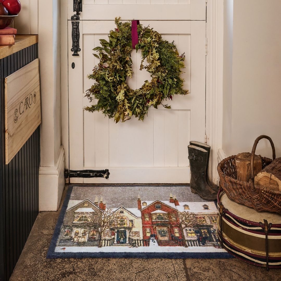 Hug Rug Doormat Aura Snowy Street