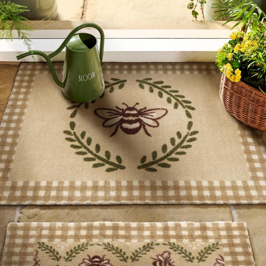 Hug Rug Doormat Beehive Beige