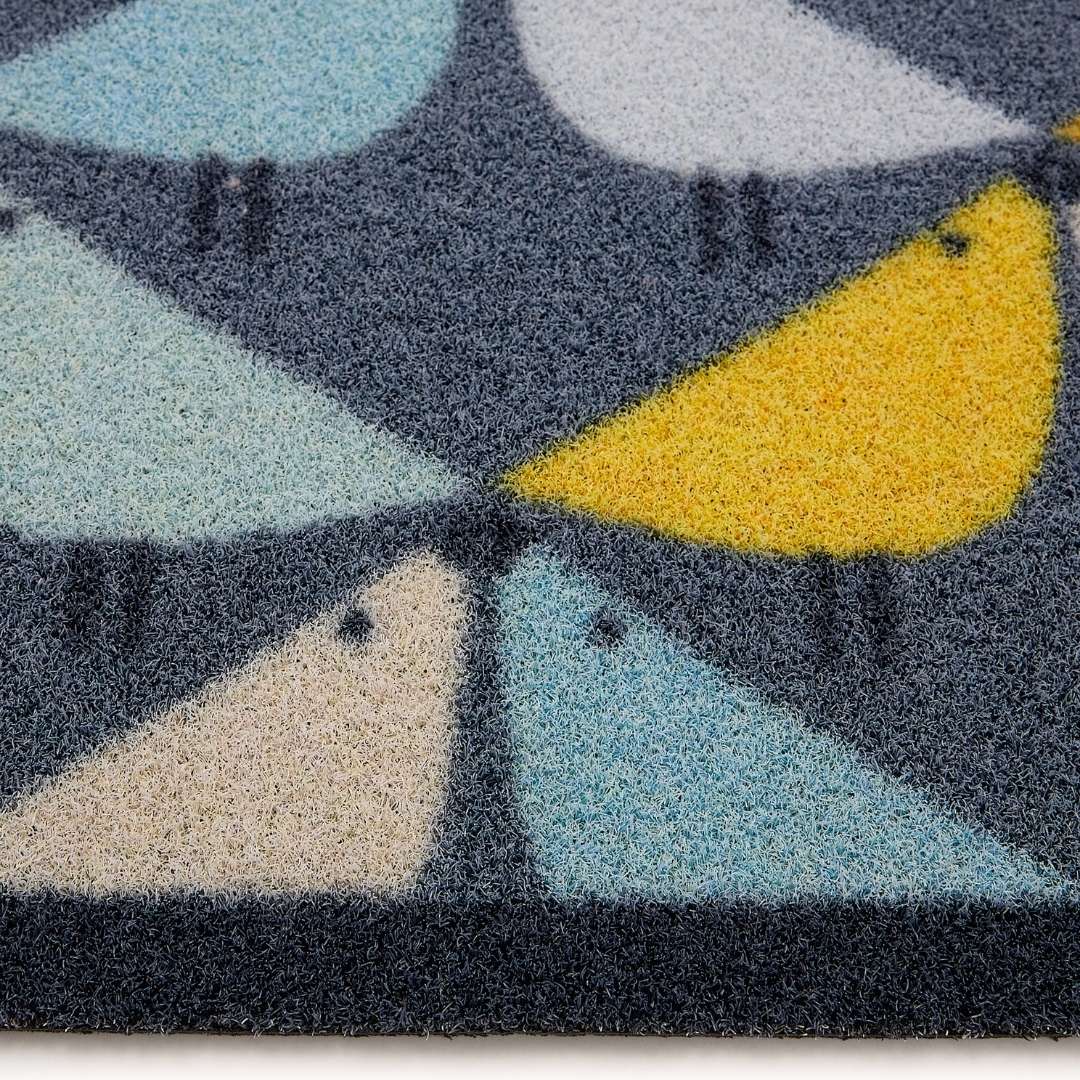 Hug Rug Doormat Lintu Blue