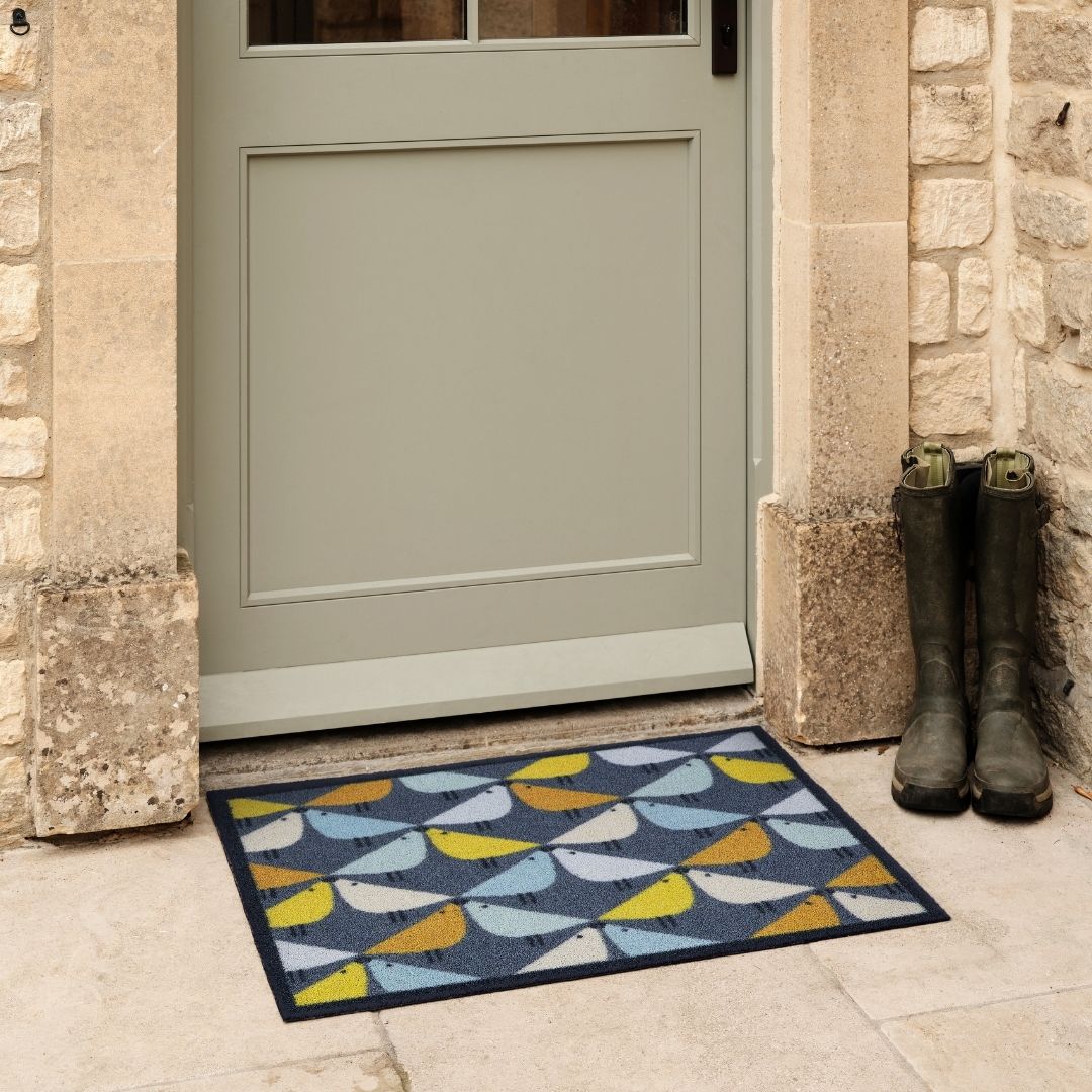 Hug Rug Doormat Lintu Blue