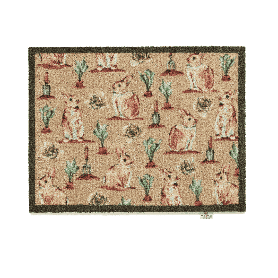 Hug Rug Doormat Allotment Bunnies